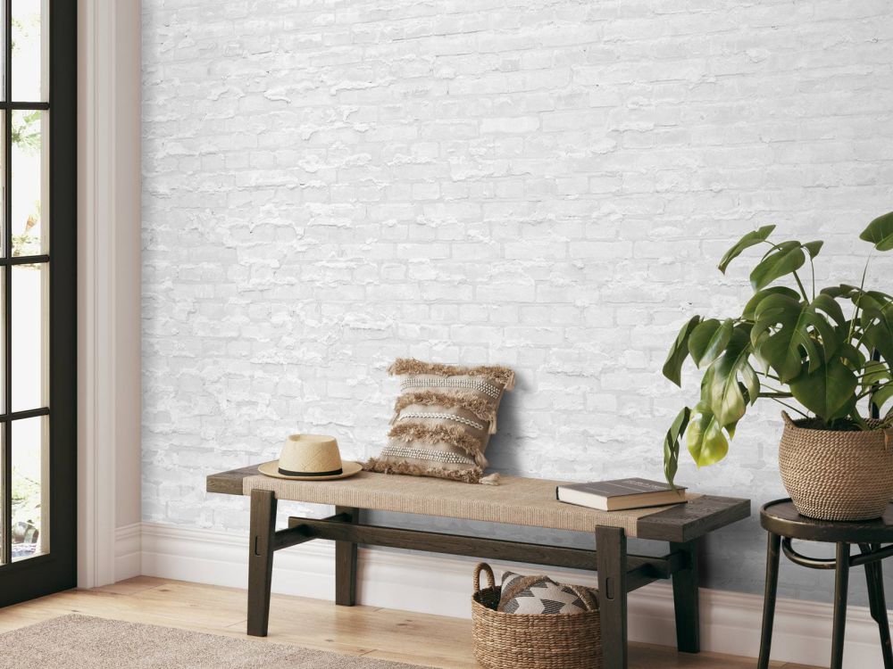 Witte stenen met cement