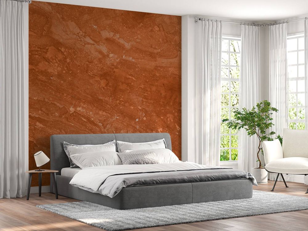 Terracotta marmer met speels effect