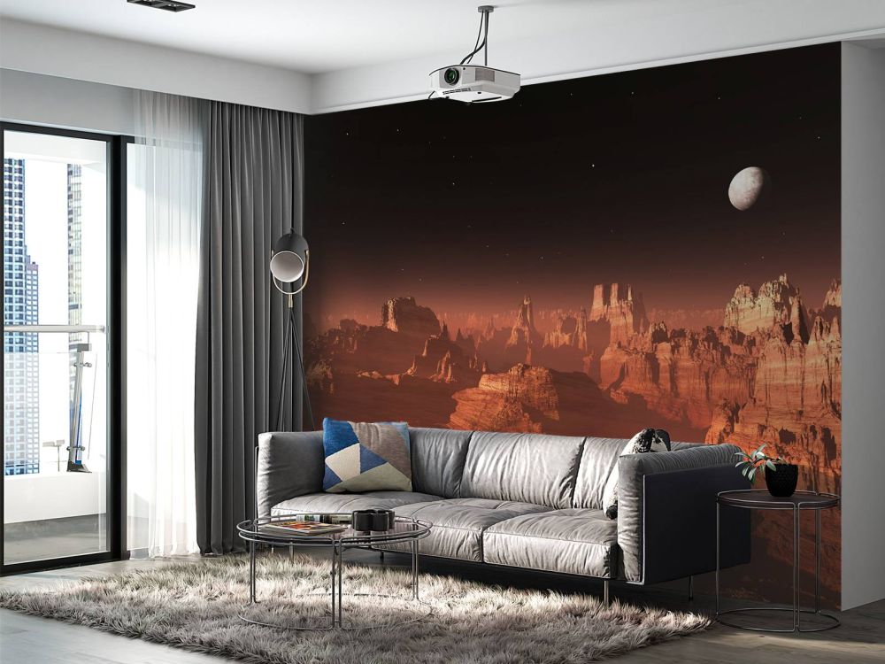 Zonsondergang op Mars