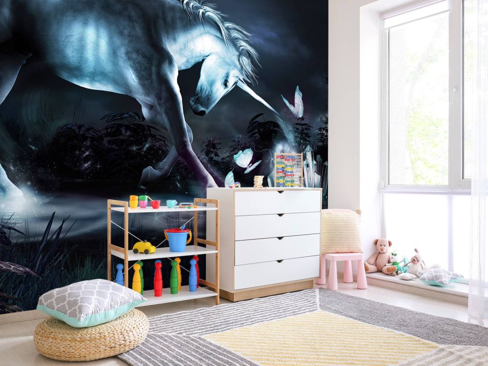 Spelende unicorn
