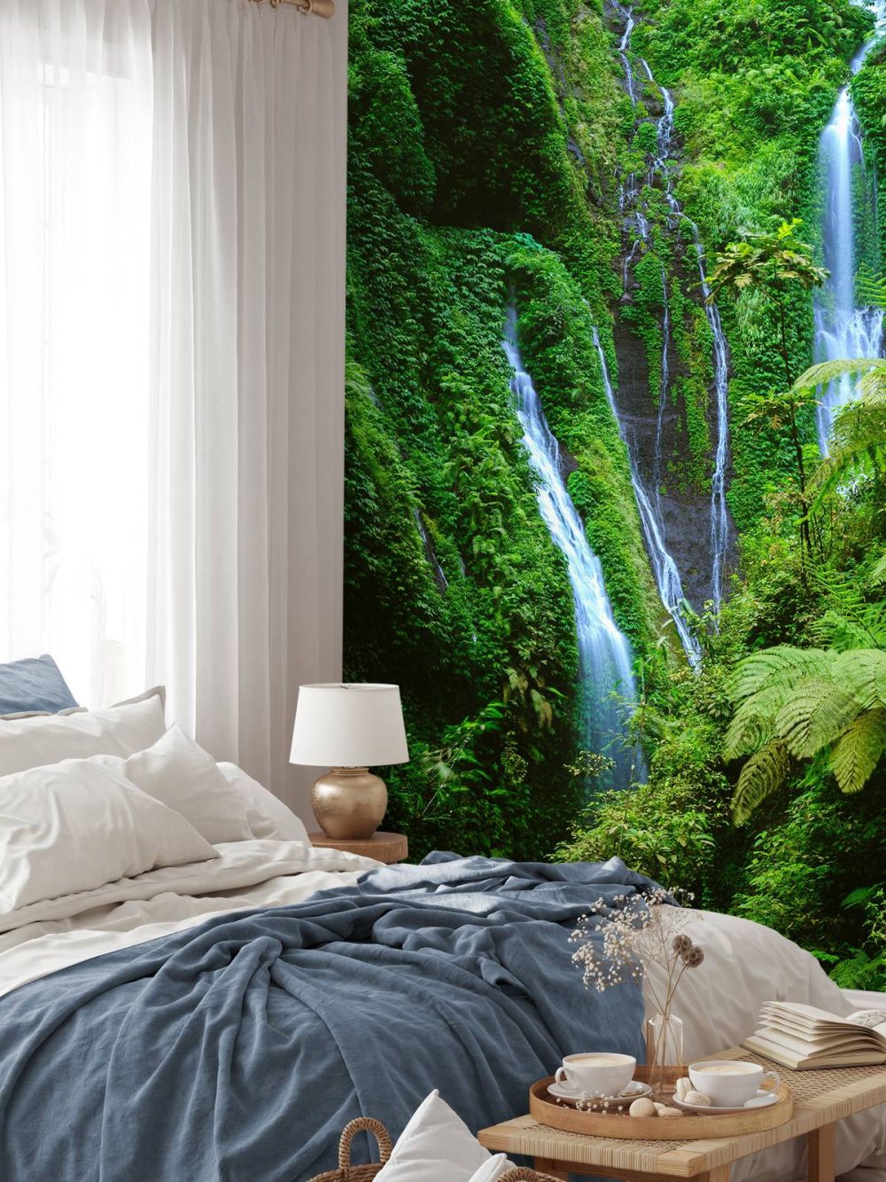 Groene jungle en watervallen