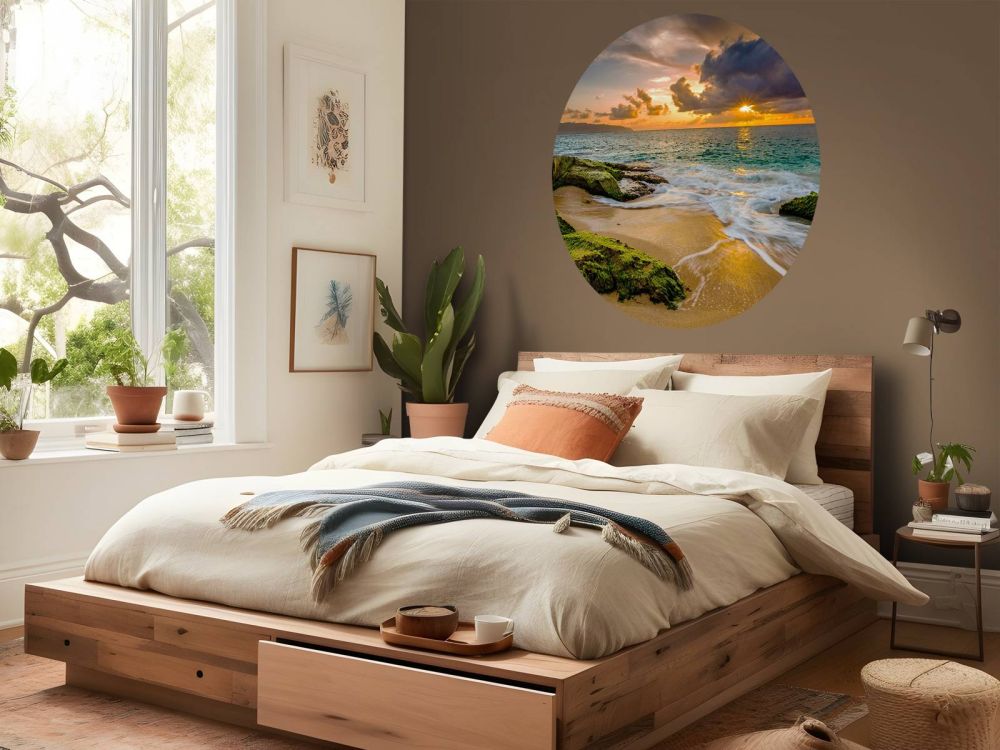 Een prachtige Hawaiiaanse zonsondergang