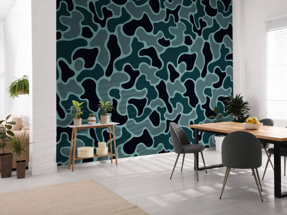 Groen grijze camouflage 