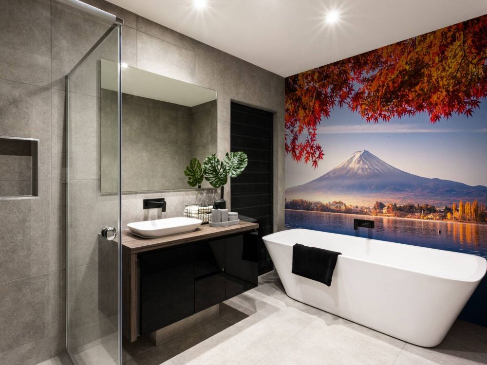 De Fuji berg in de herfst