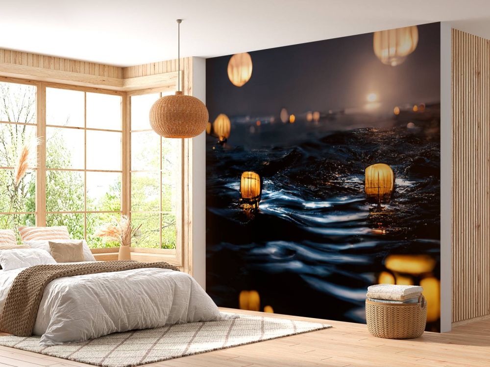 Lanterns over het water