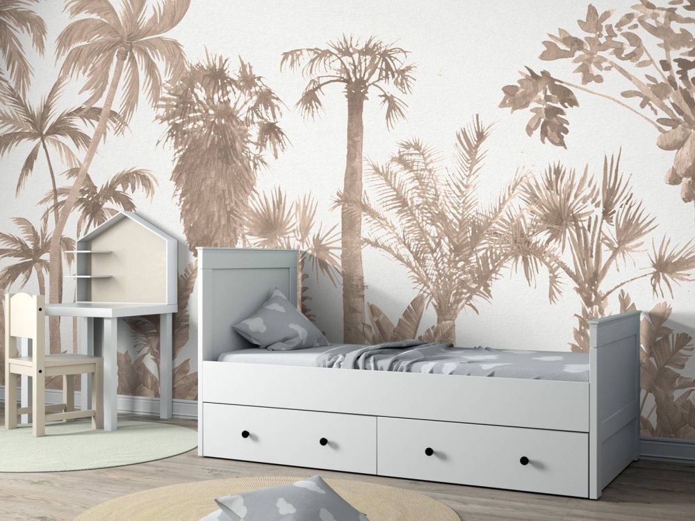 Jungle thema in taupe
