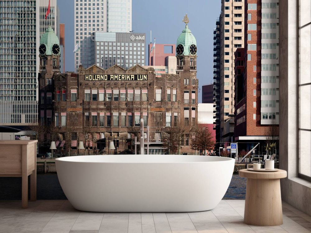 Hotel New York Rotterdam in kleur 