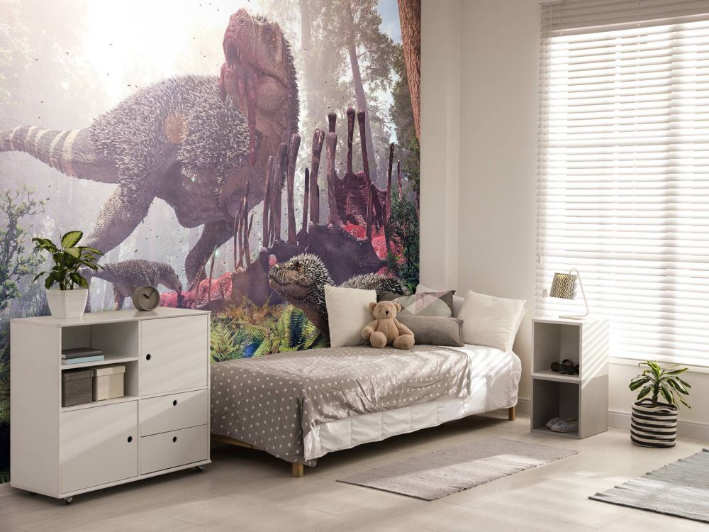 Tyrannosaurus Rex en haar jongen