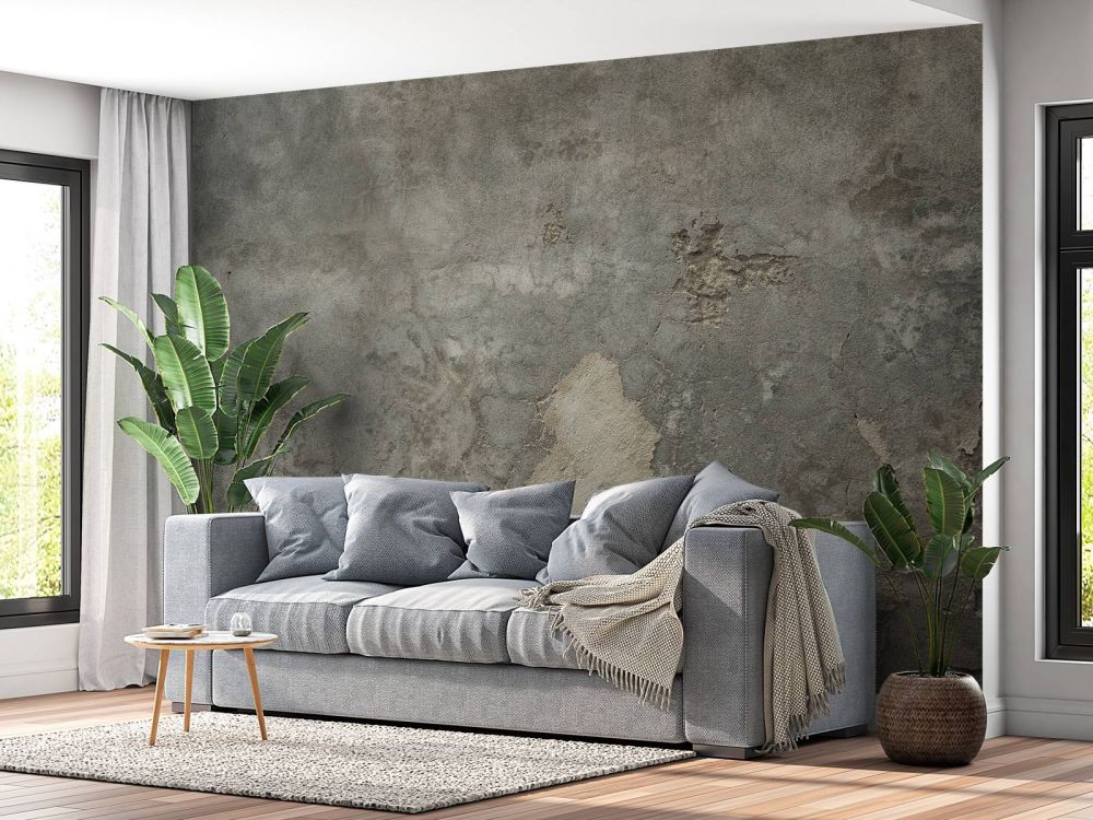 Gebarsten beton met stuc