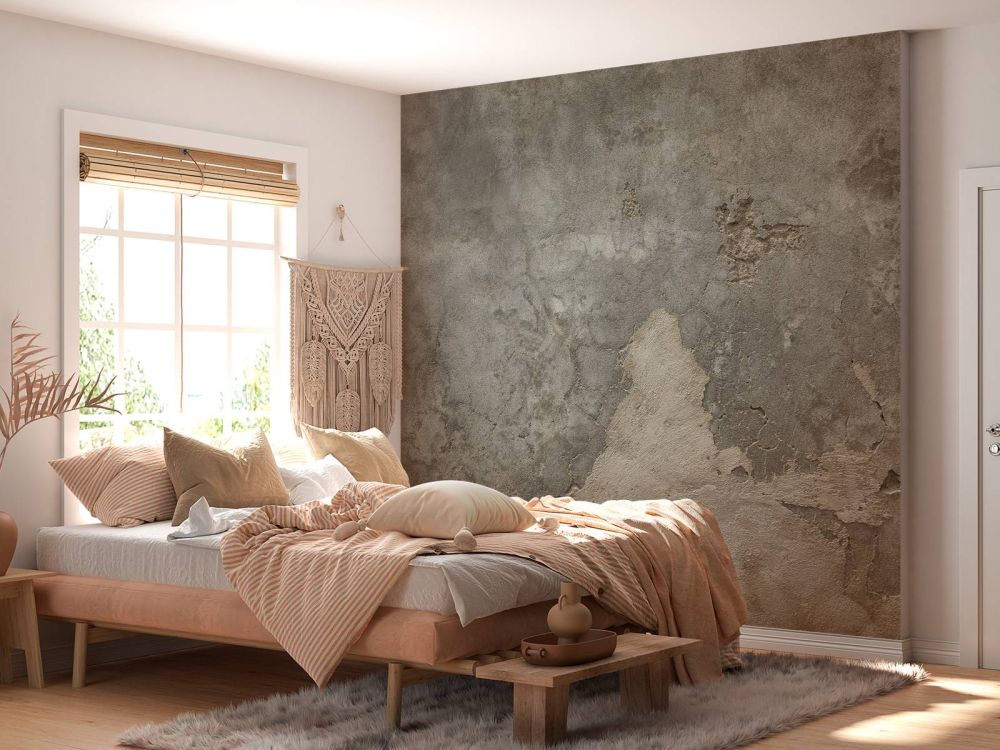 Gebarsten beton met stuc
