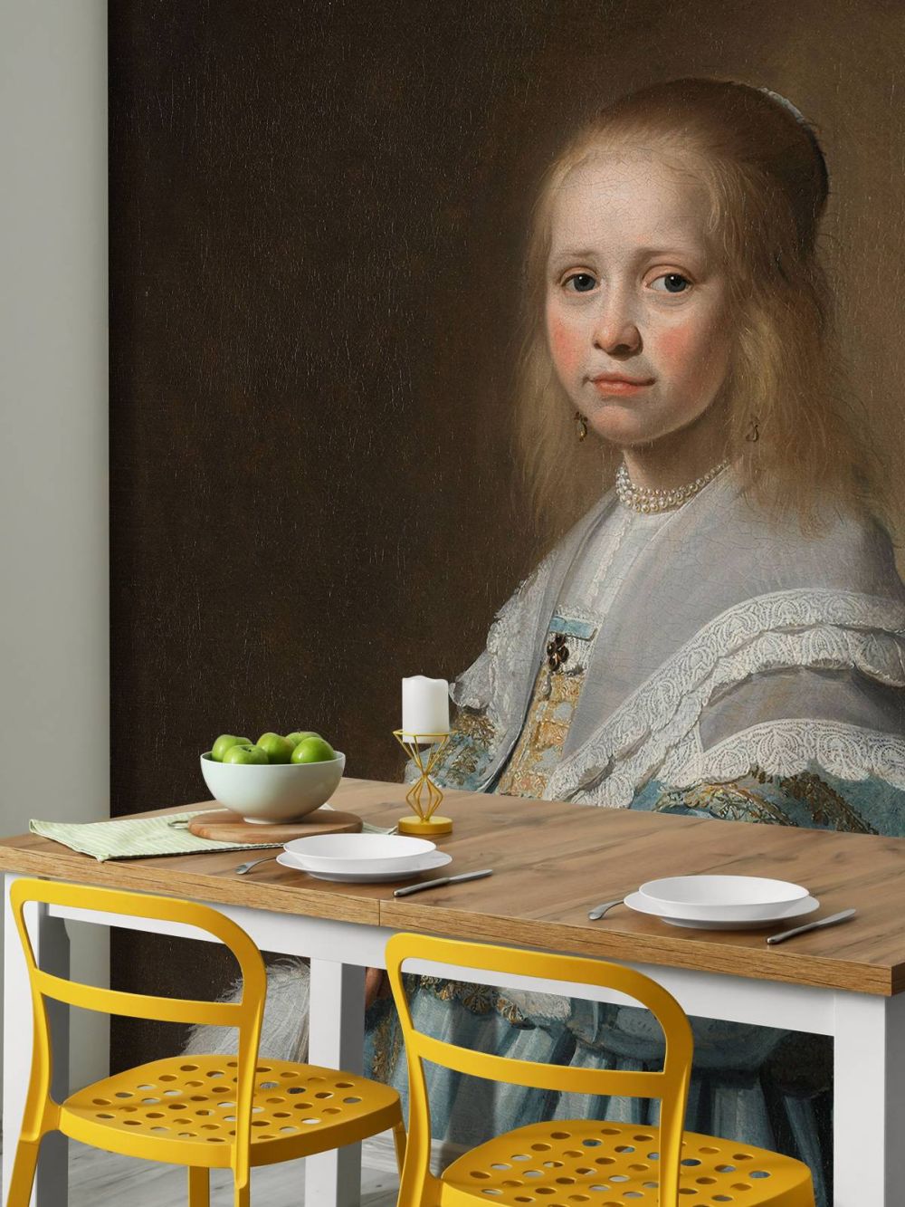 Portret van een meisje in het blauw
