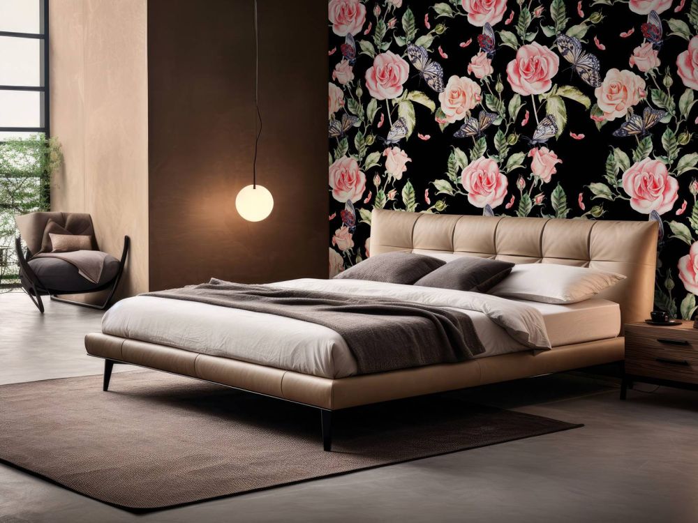 Bloemen en vlinders van waterverf