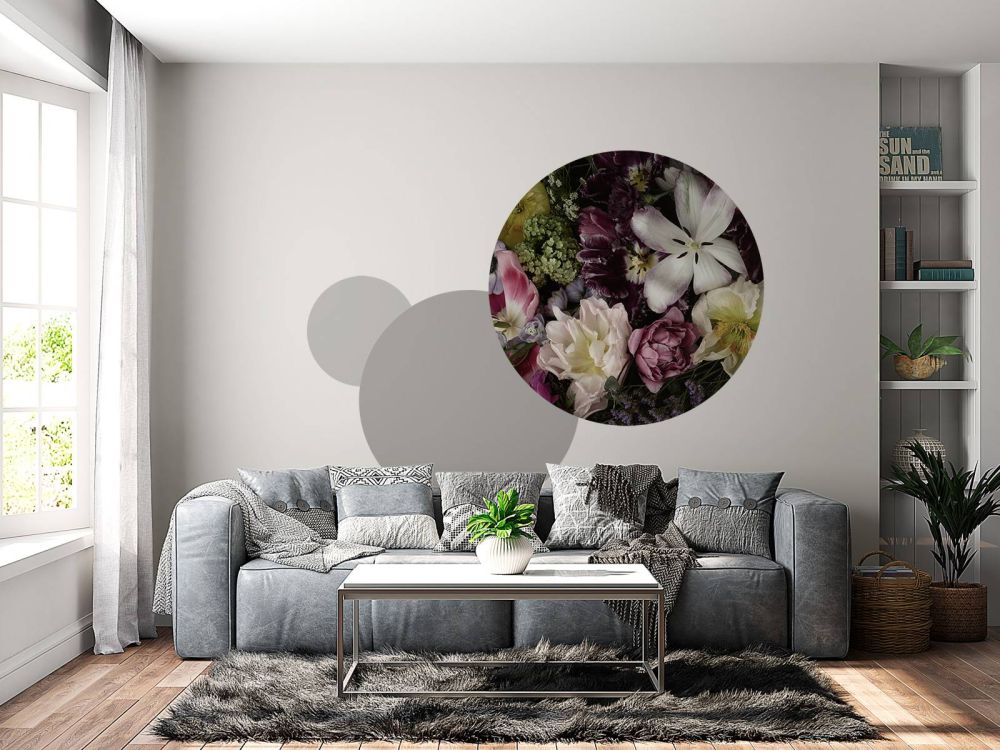 Kleurrijke bloemen donker