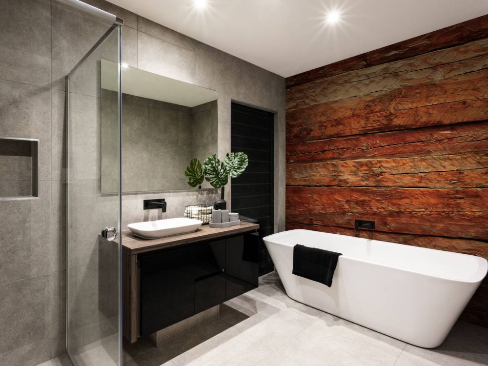 Hout met grove structuur