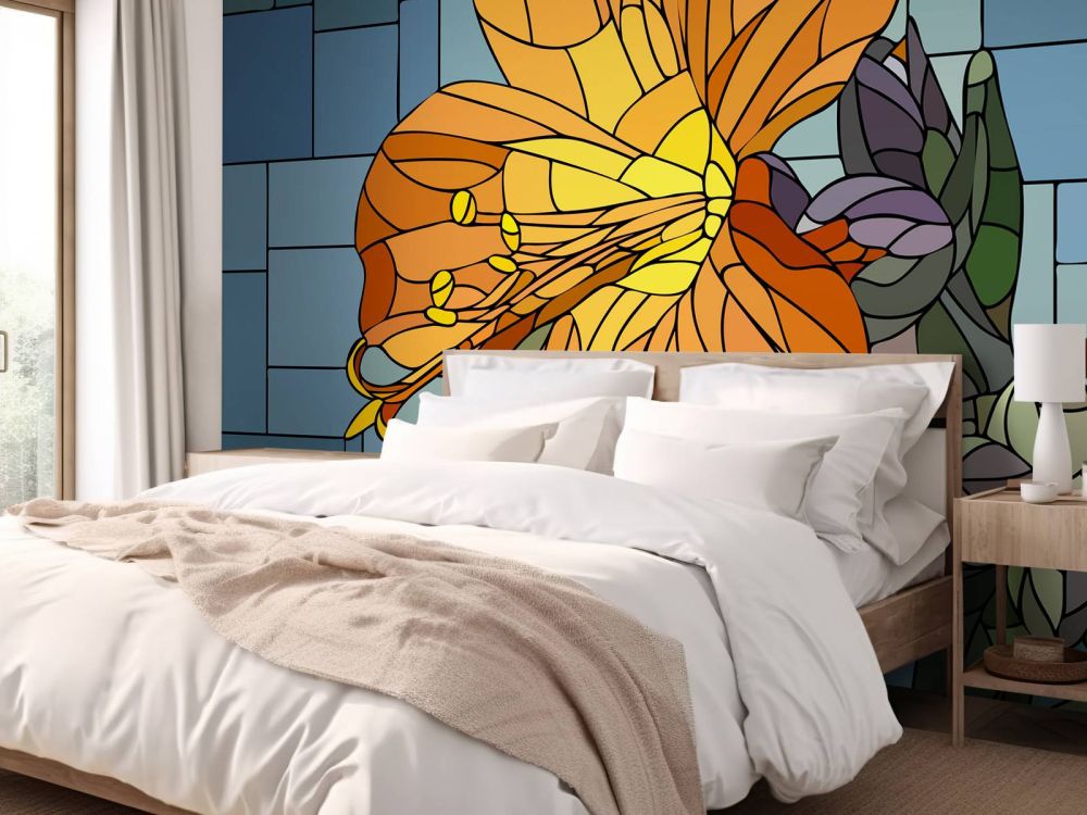 Kleurrijke oranje bloem