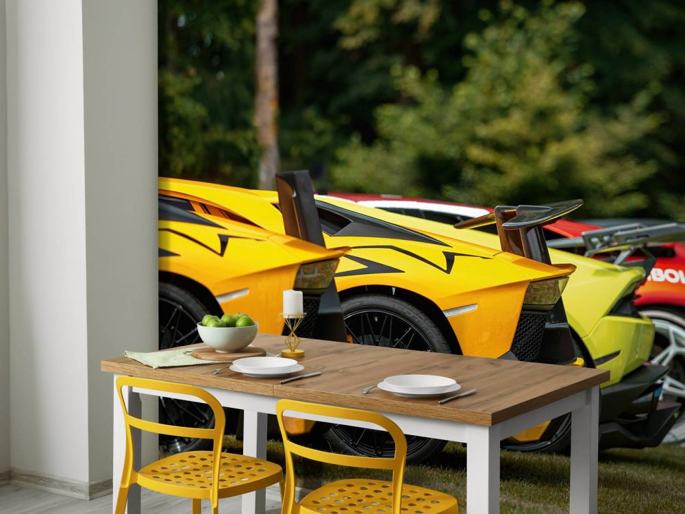 Supercar collectie iIn natuur