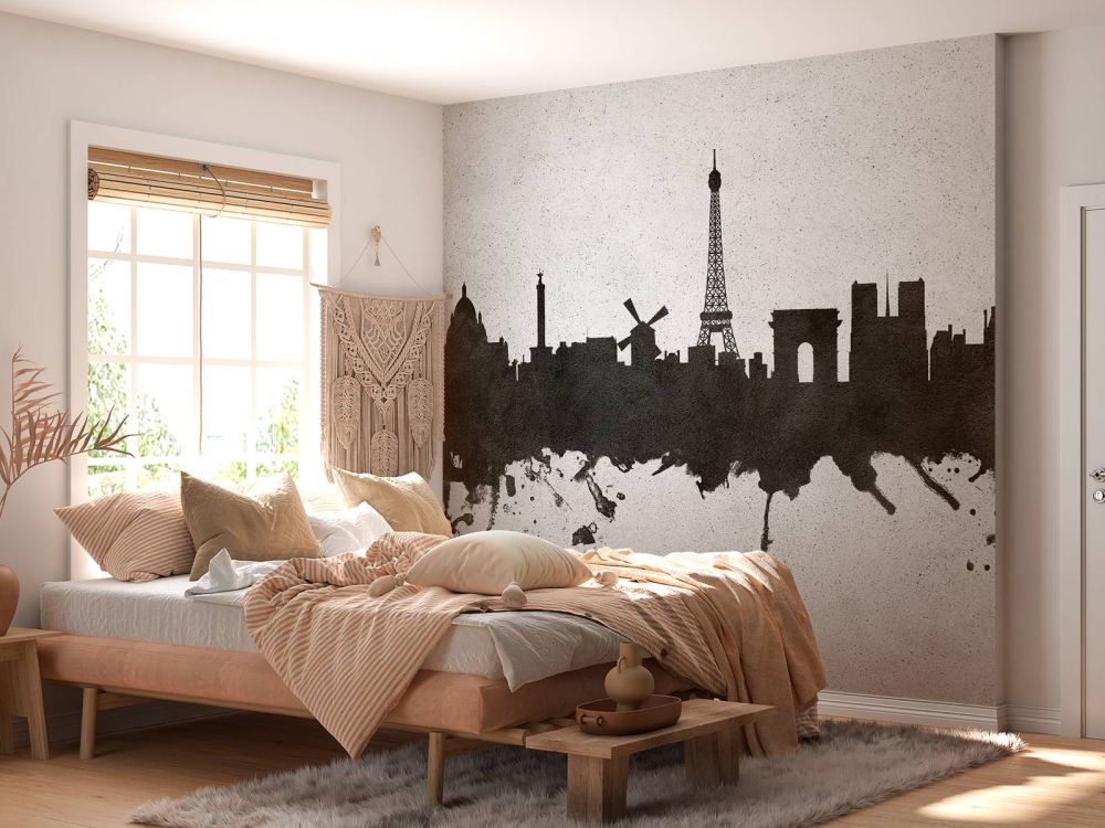 Waterverf skyline, Parijs