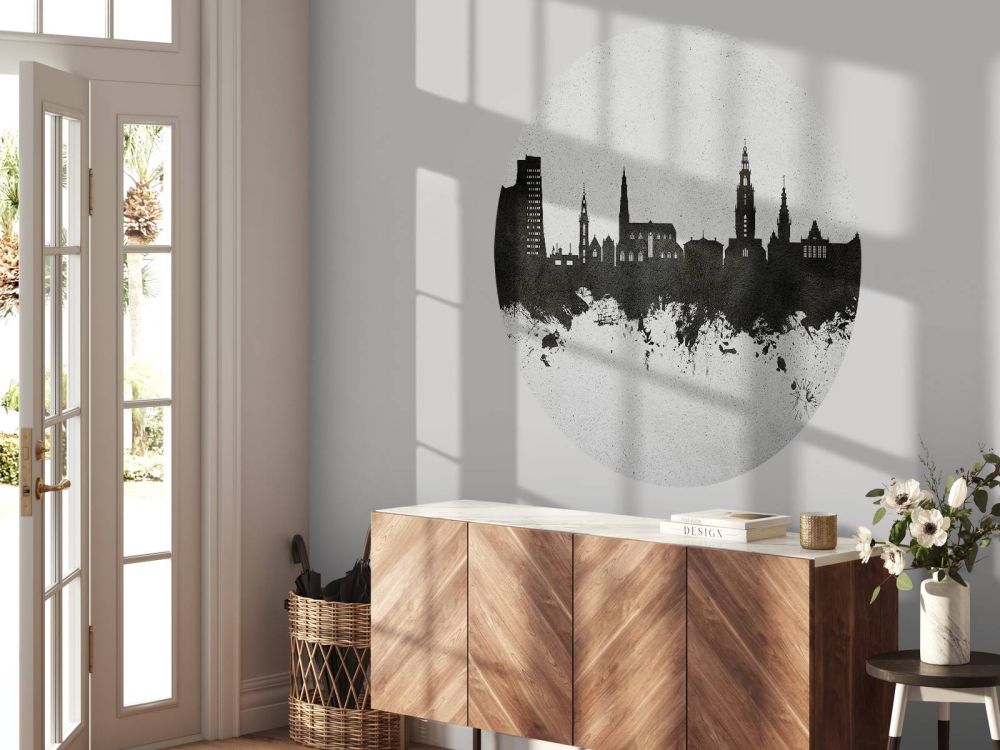 Waterverf skyline, Groningen