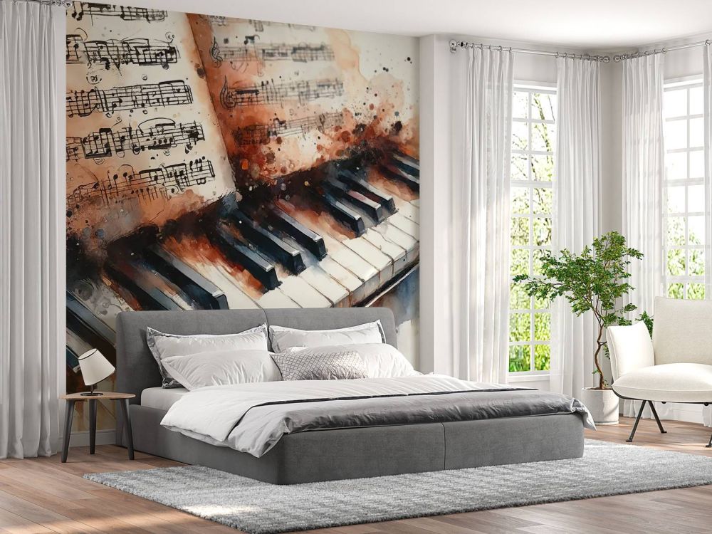 Melodic Harmony Captured in Artistic Strokes