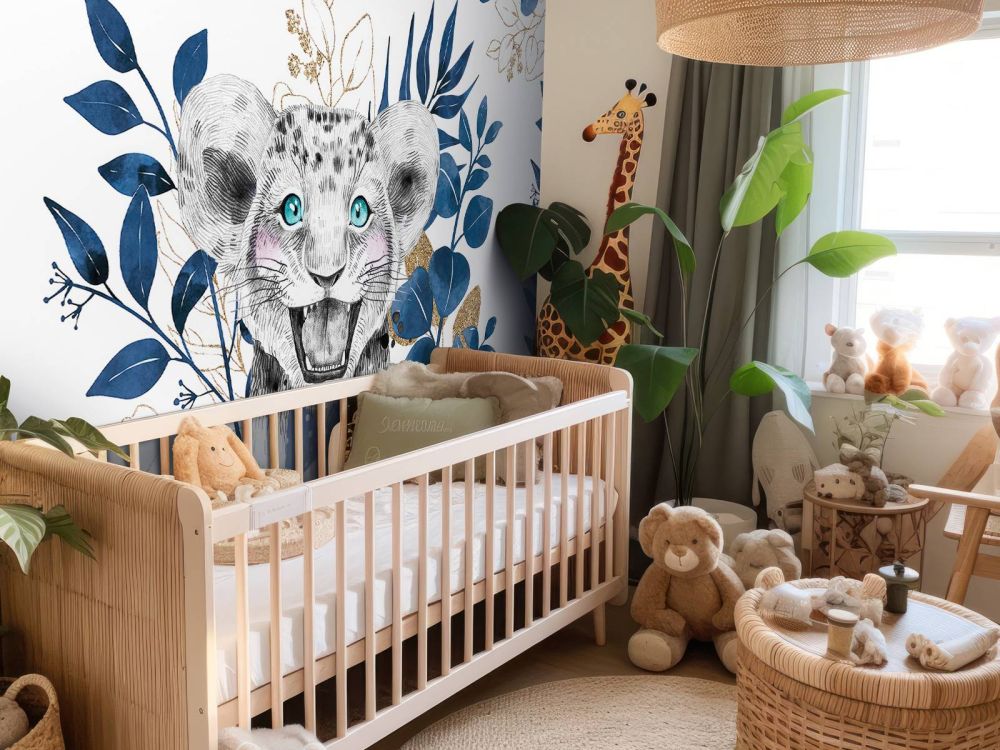 Blauwe jungle leeuwin baby