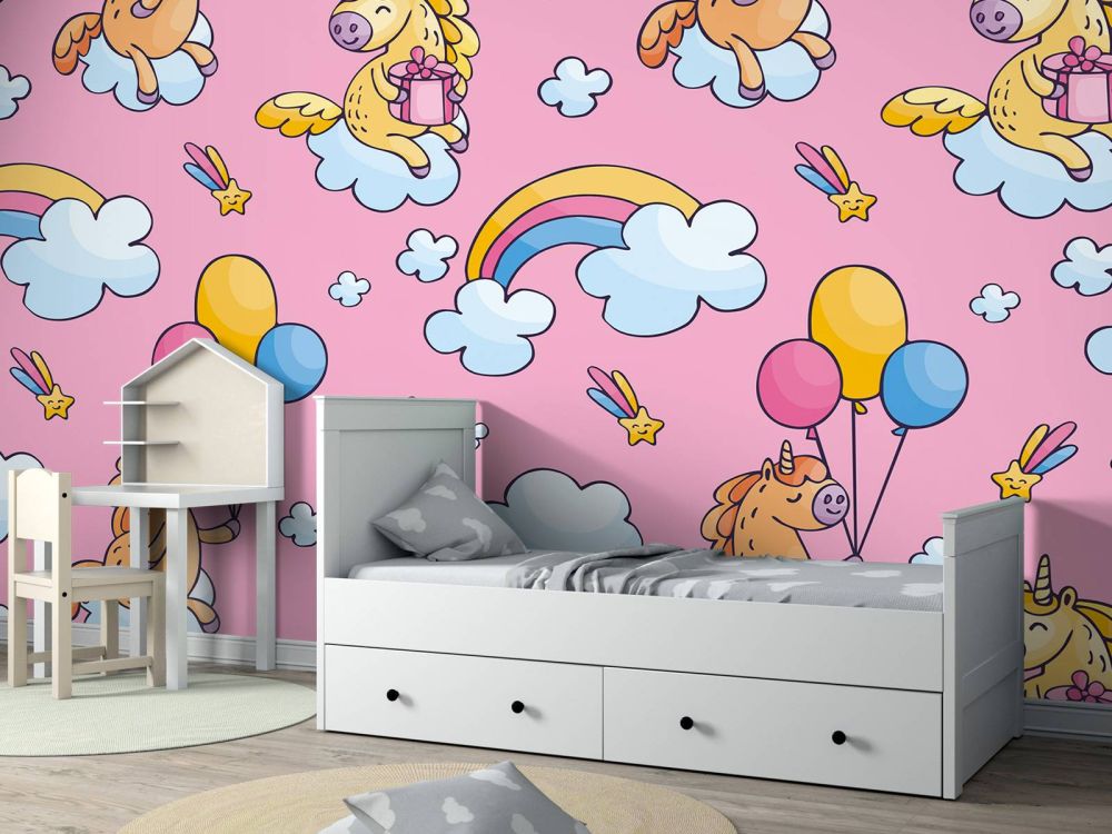 Unicorns met ballonnen