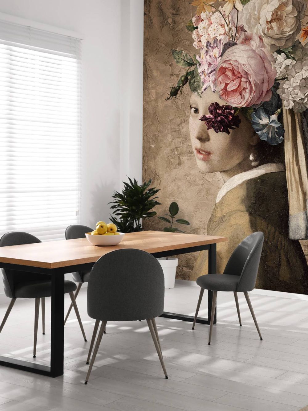 Meisje met de parel - flower design