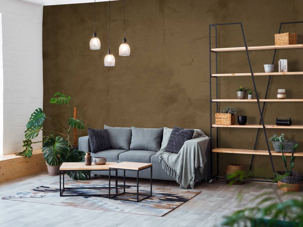 Olijfbruin beton