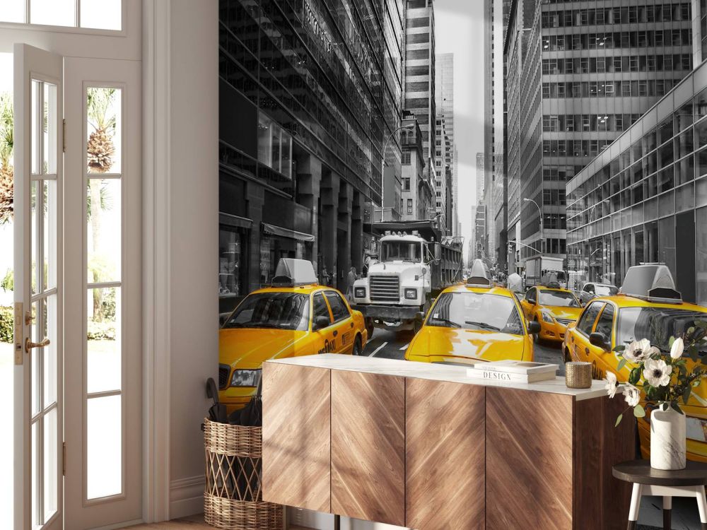 Gele taxi's in New York