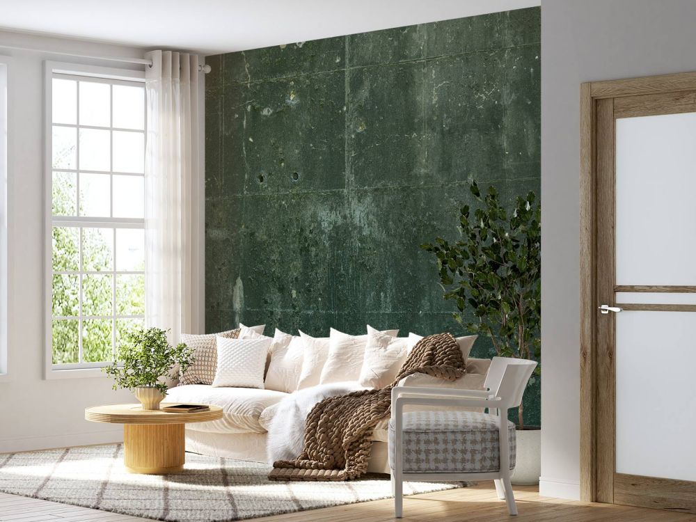 Groen betonlook