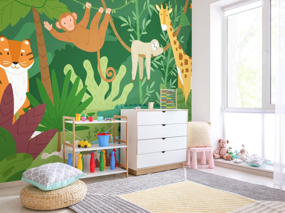 Blije jungle dieren