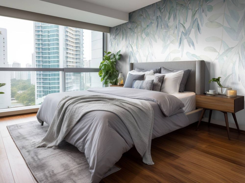 Pastelkleurige waterverf bladeren