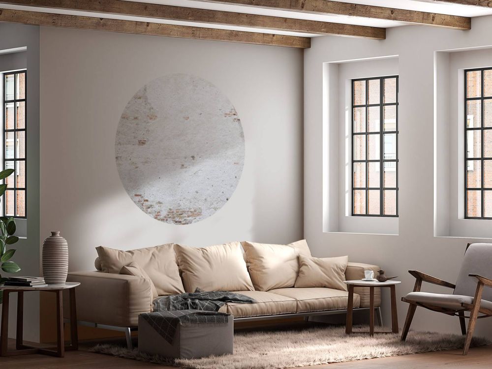 Oude muur met stuc