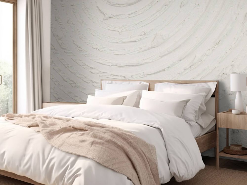 Ronde vormen en lijnen in off white
