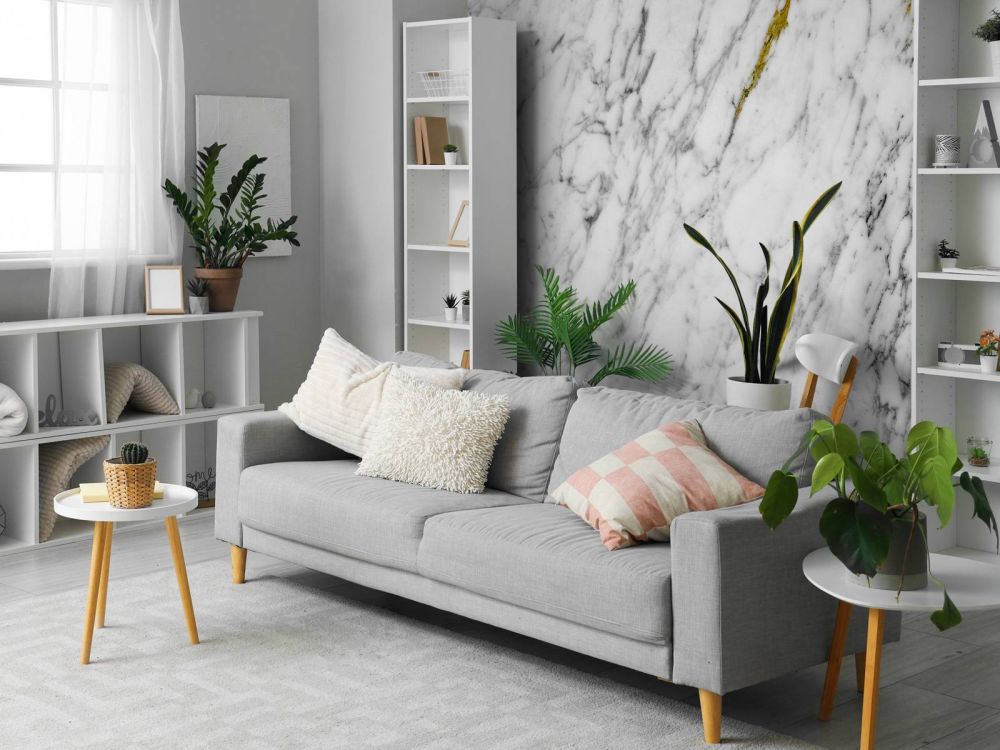 Marmer met wit en zwart