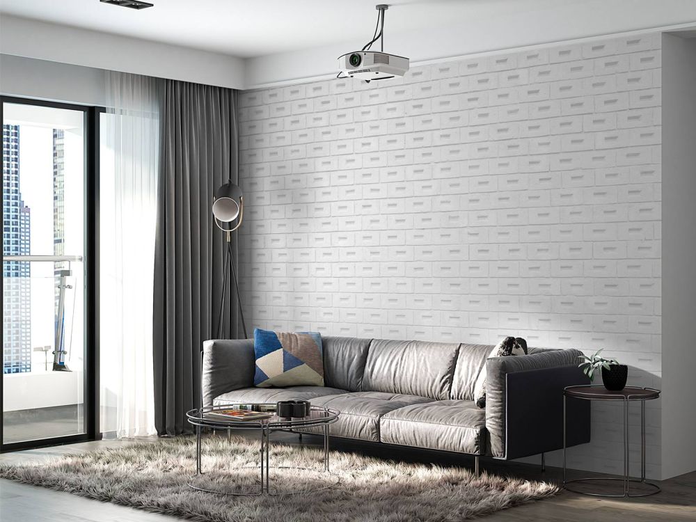 Moderne witte bakstenen