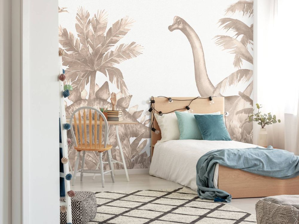Dinosaurussen in taupe