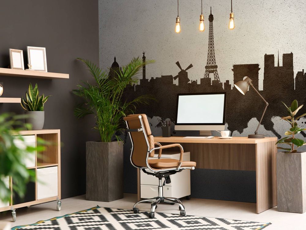 Waterverf skyline, Parijs