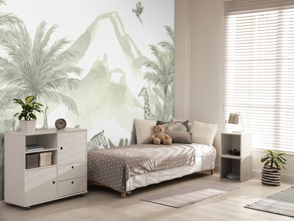 Jungle dieren in groen