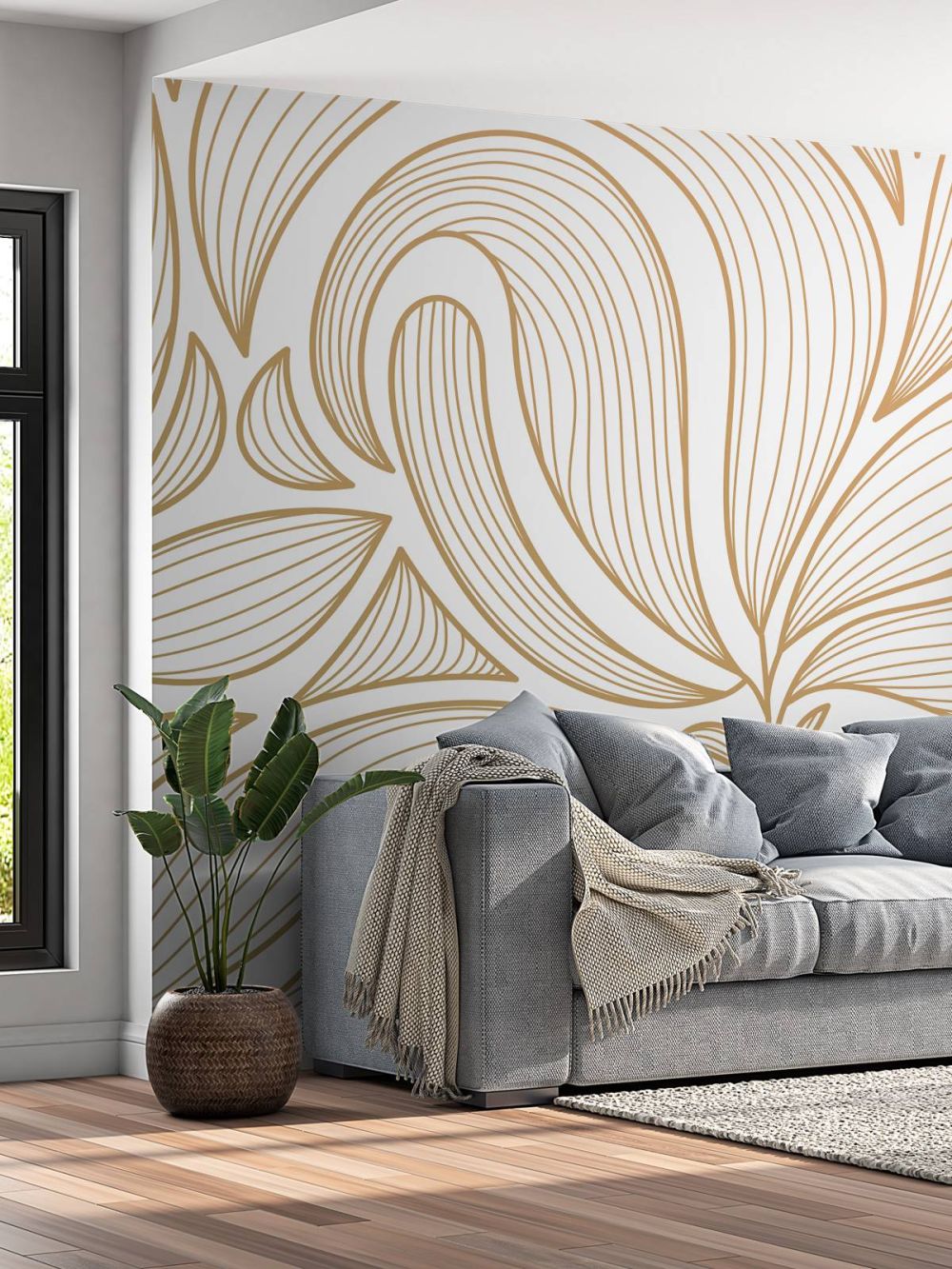 Art deco bloemen