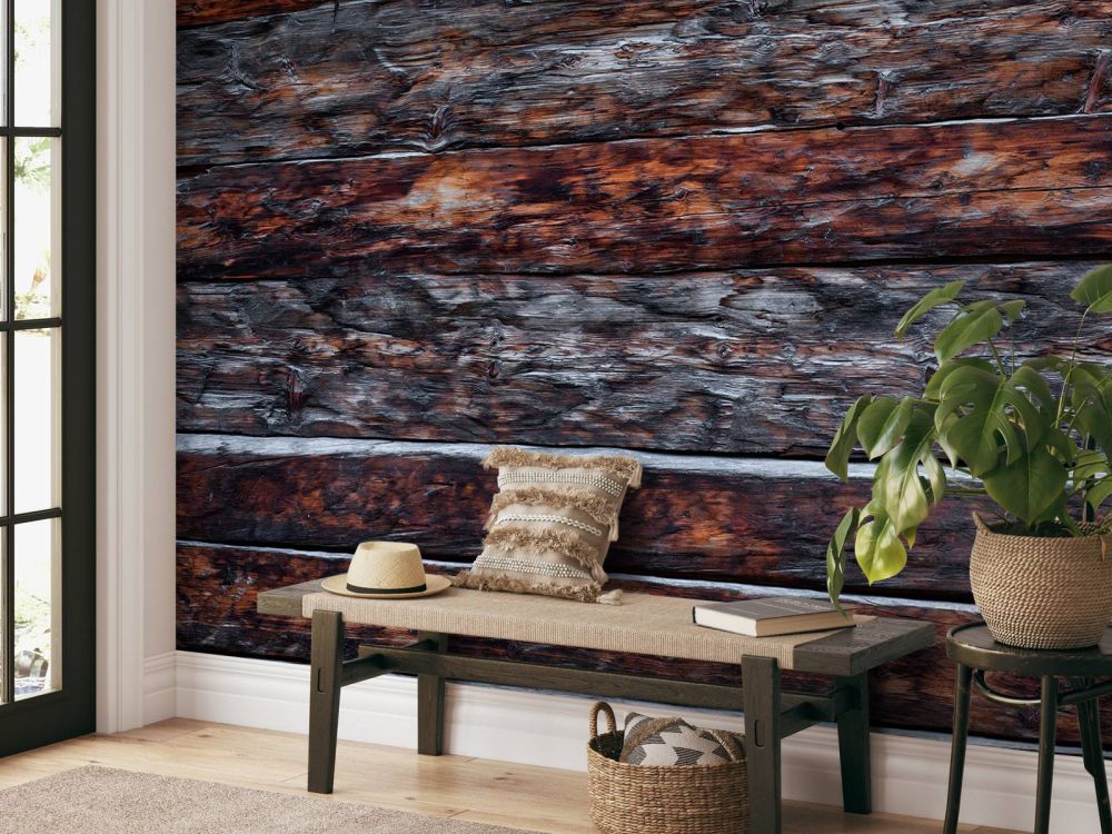 Ruw donker hout