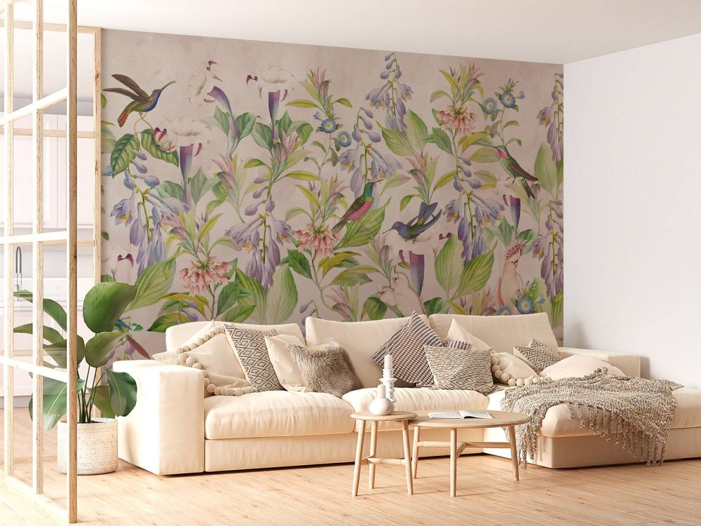 Ethereal Birdsong Blossoms - Pastel Paradise