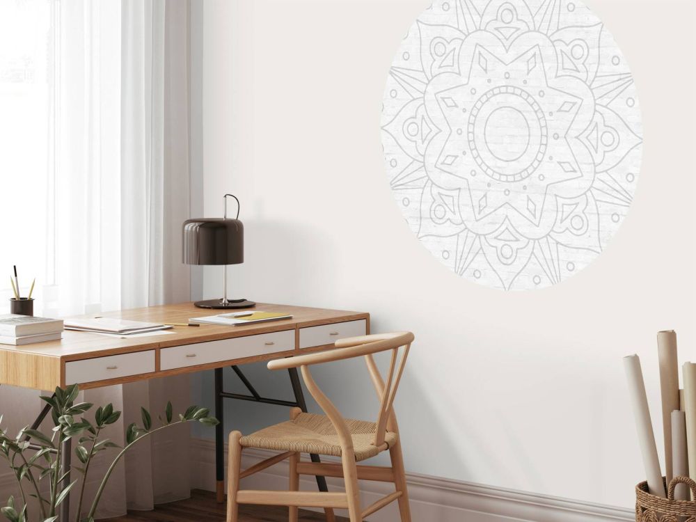 Geometrische Grijze Mandala