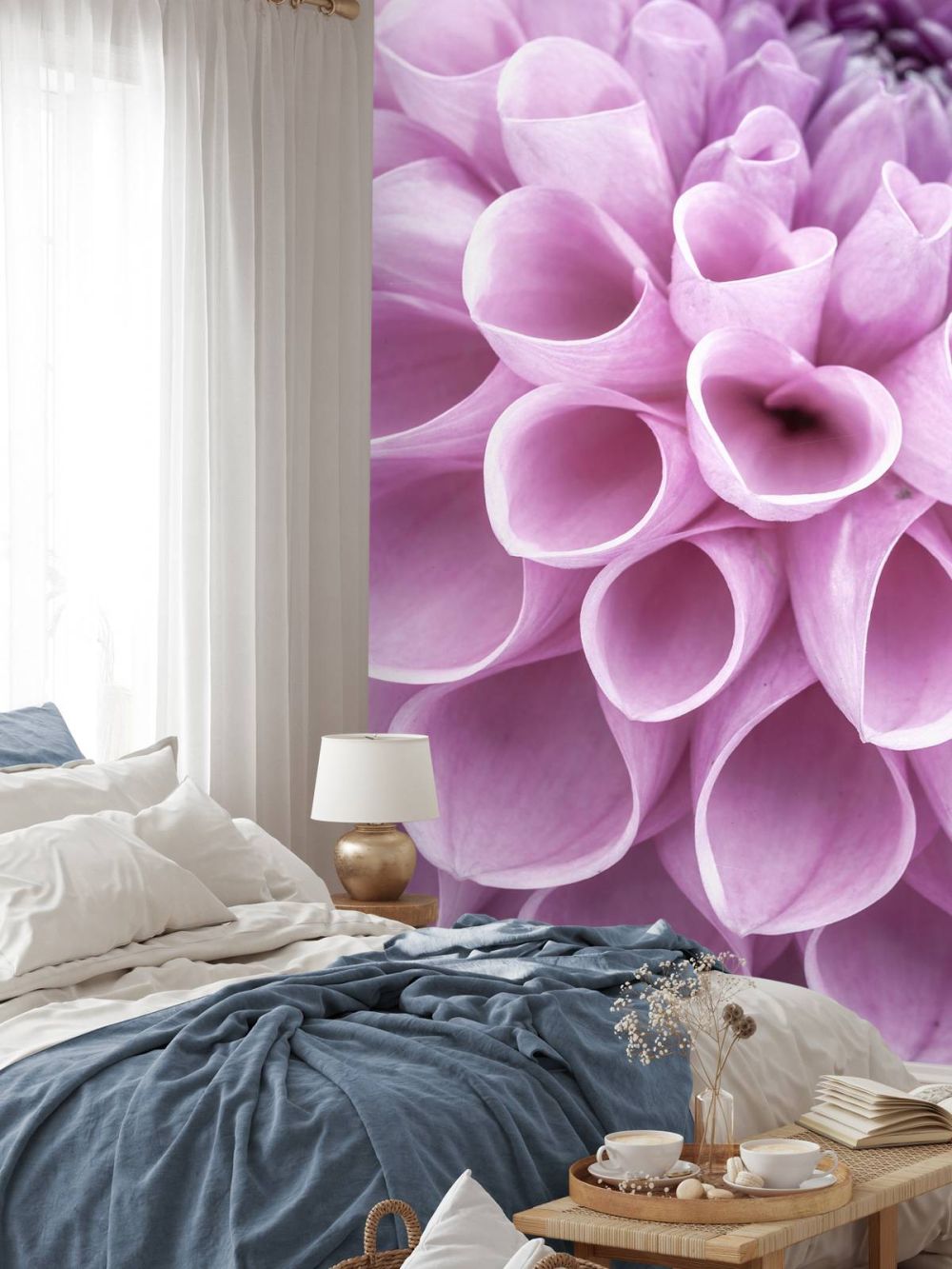 Paarse dahlia