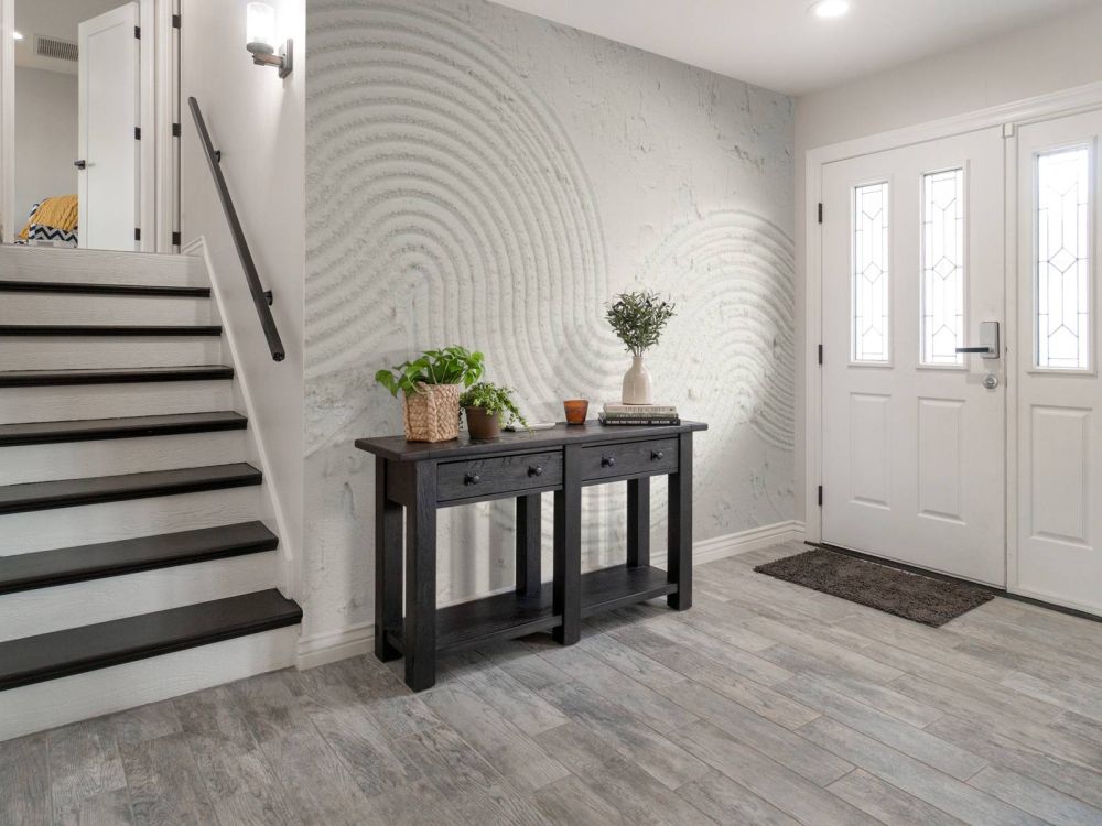 Structuur kunst in off white