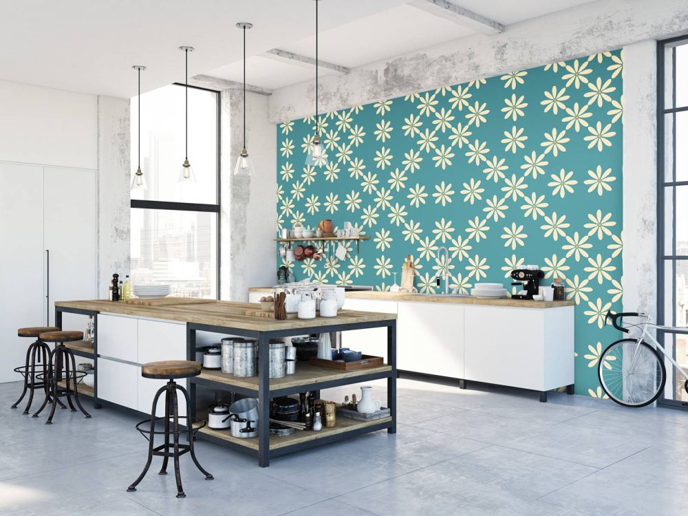 Retro bloemen