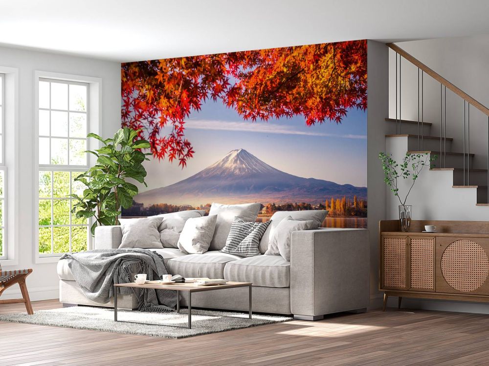 De Fuji berg in de herfst