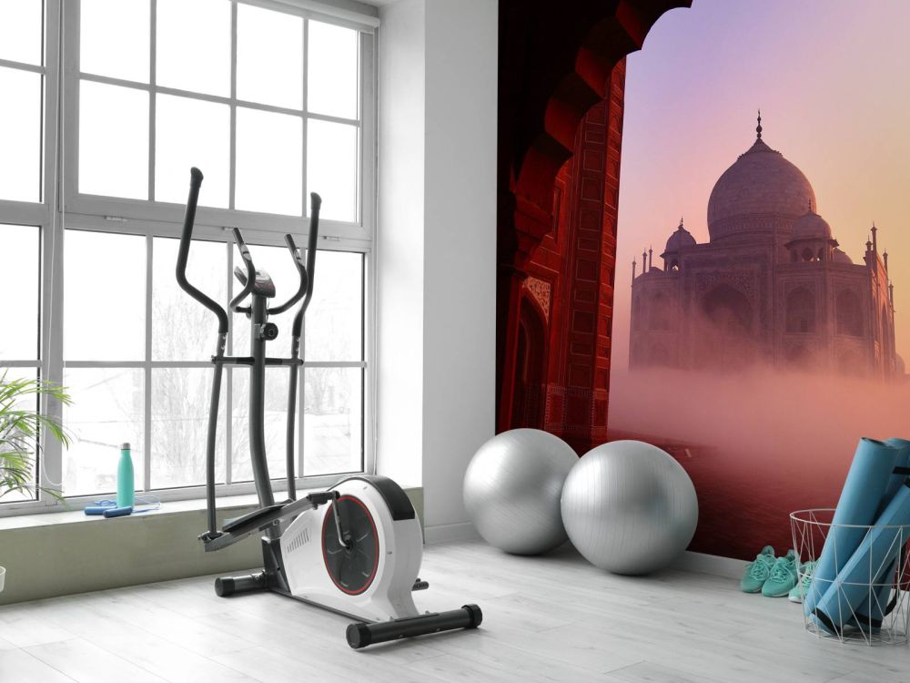Taj Mahal bij zonsopgang