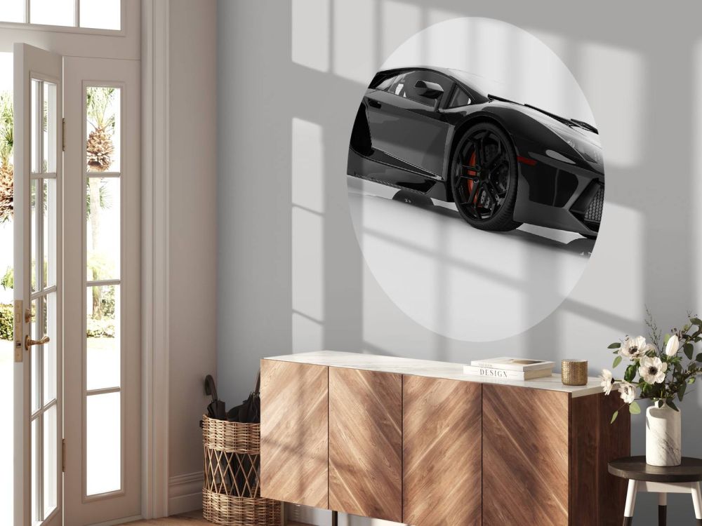 Zwarte supercar