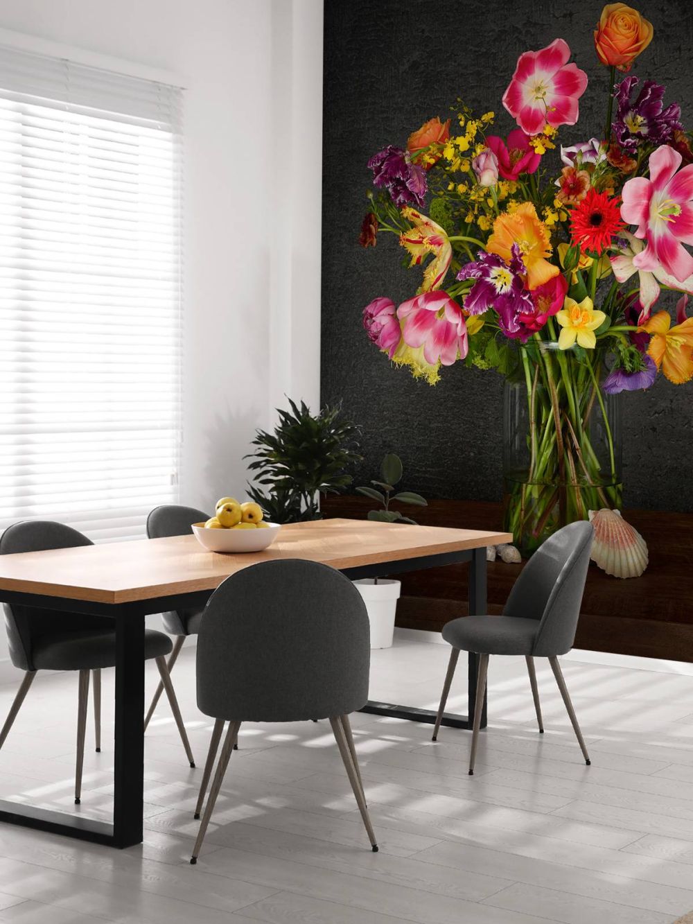 Kleurrijk bloemen boeket