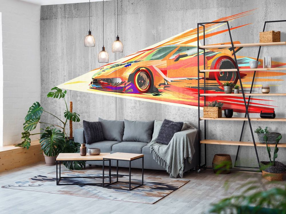 Graffiti raceauto